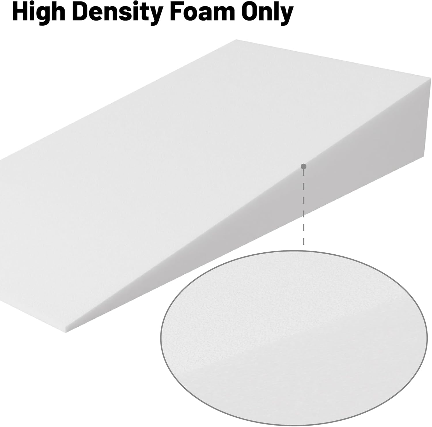 Greaton Extra Wide Bed Wedge Pillow - 40x20x4 - White