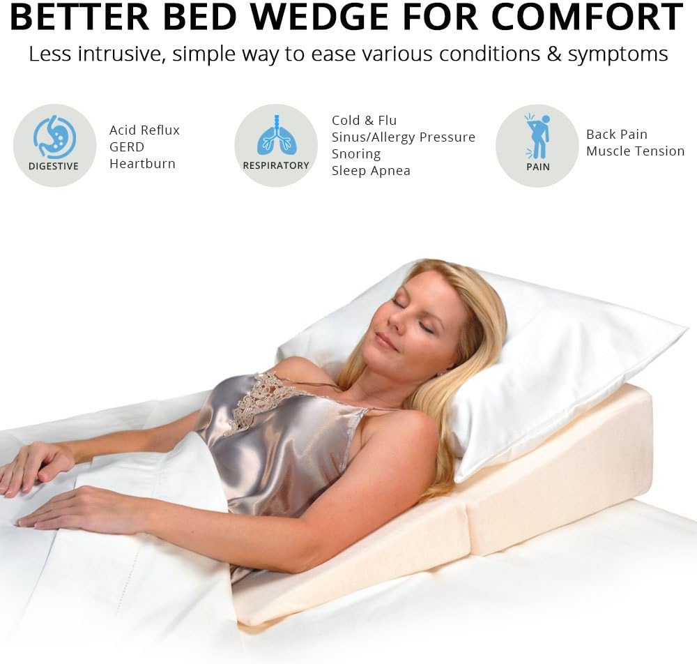 Contour Folding Bed Wedge for Reflux and Back Support