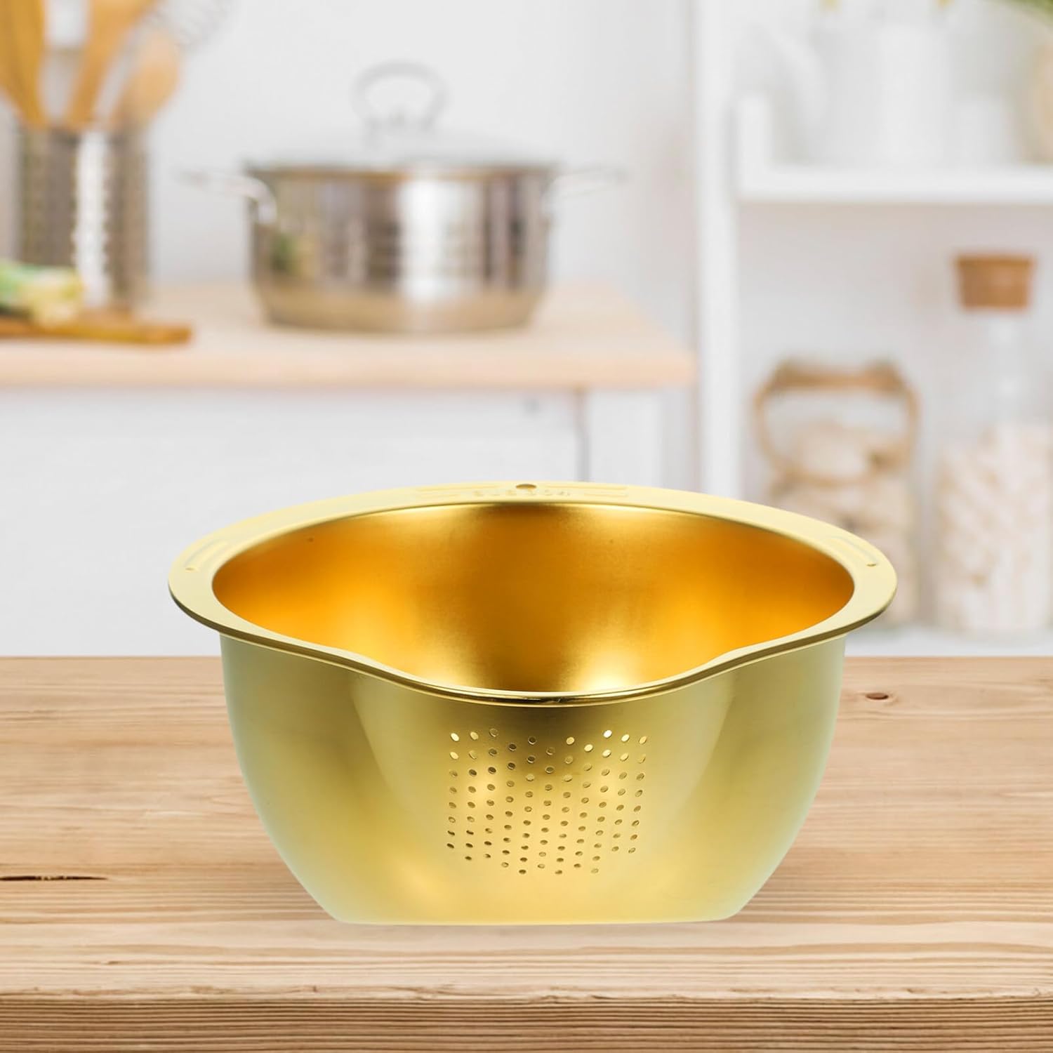 Kichvoe Multifunctional Stainless Steel Colander Bowl
