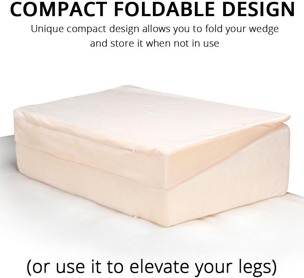 Contour Folding Bed Wedge for Reflux and Back Support