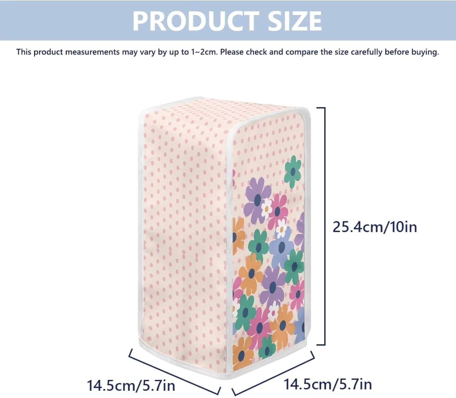 Floral Pattern Electric Can Opener Dust Cover