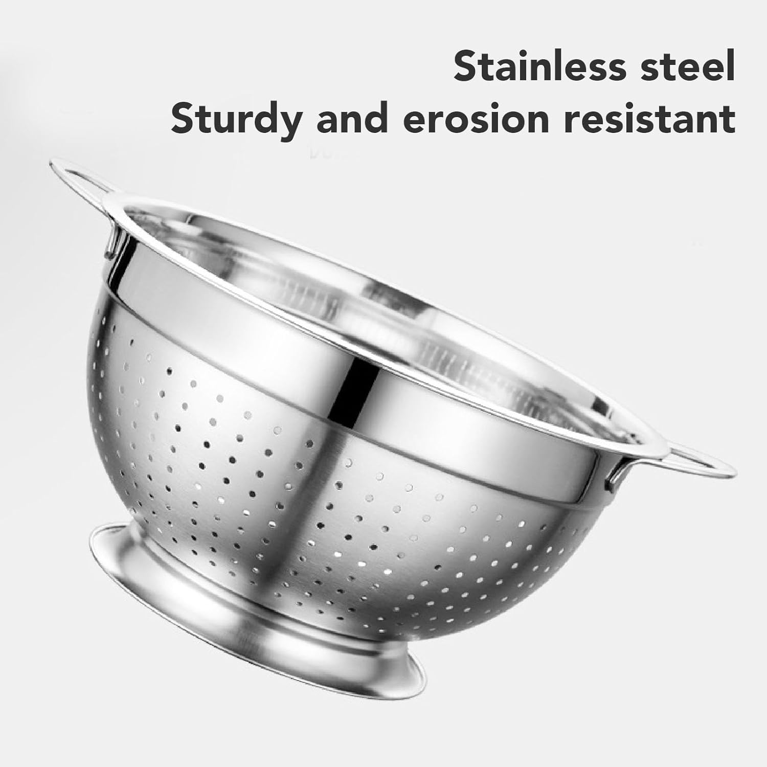 Fockety 28cm Stainless Steel Colander with Handle 1