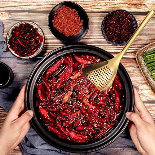 Hemoton Stainless Steel Colander Spoon with Skimmer