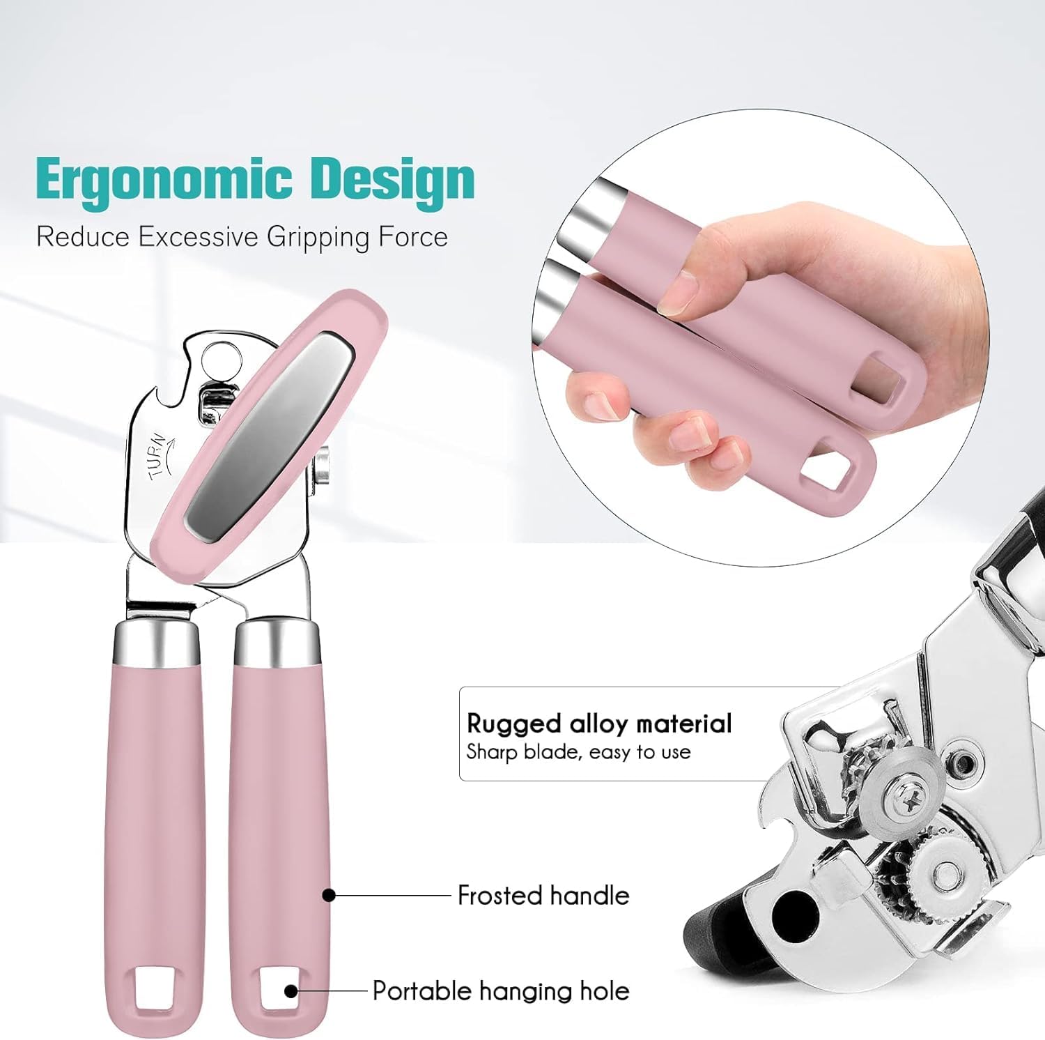 OUTWAY 3-In-1 Can Opener with Bottle Opener and Lever