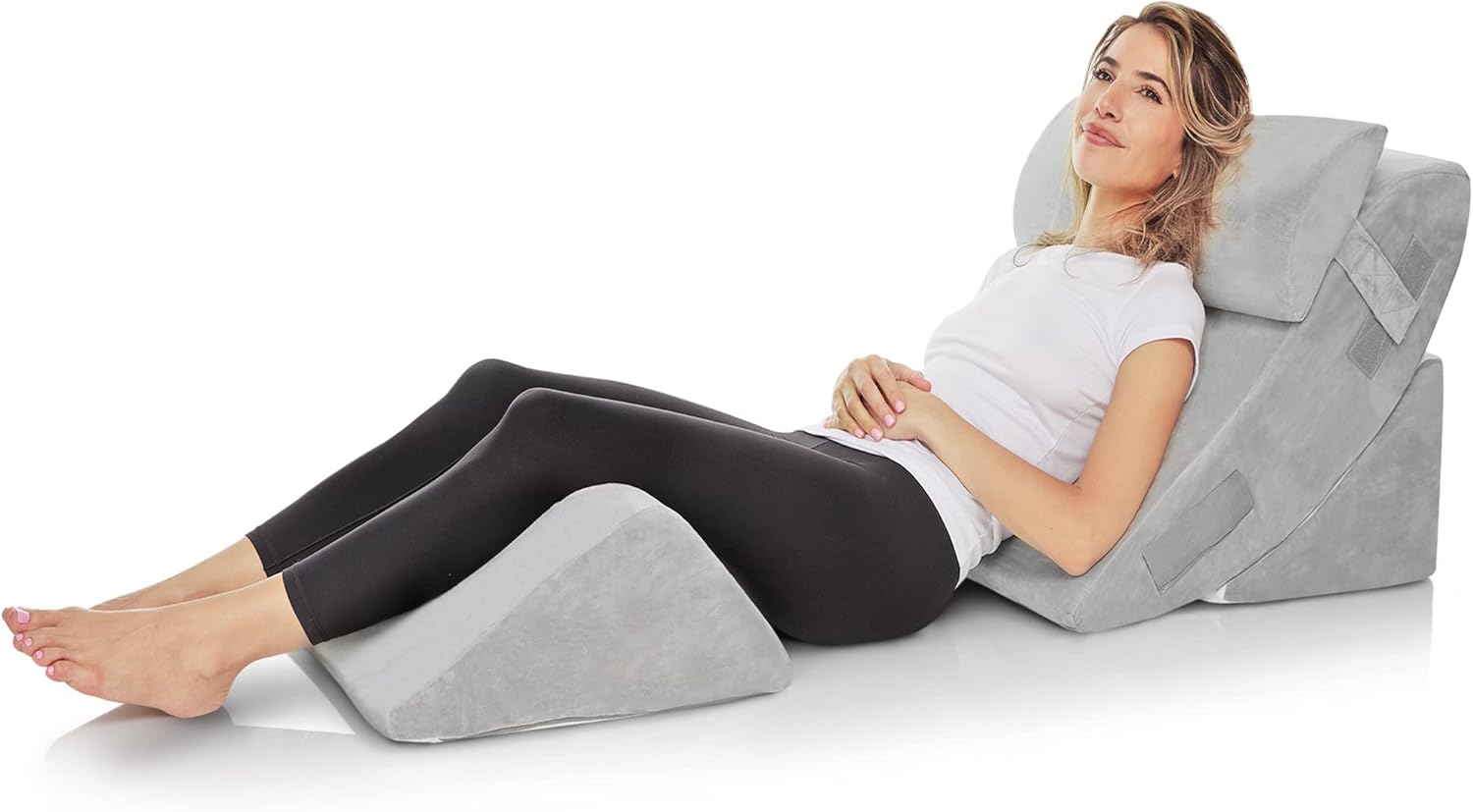 AllSett Health 4 PC Bed Wedge Pillow Set