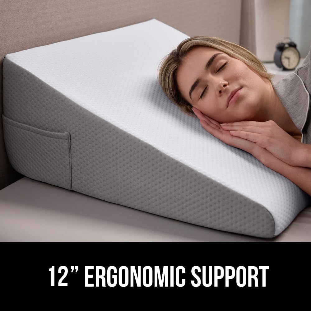 GORILLA GRIP Bed Wedge Pillow for Sleeping