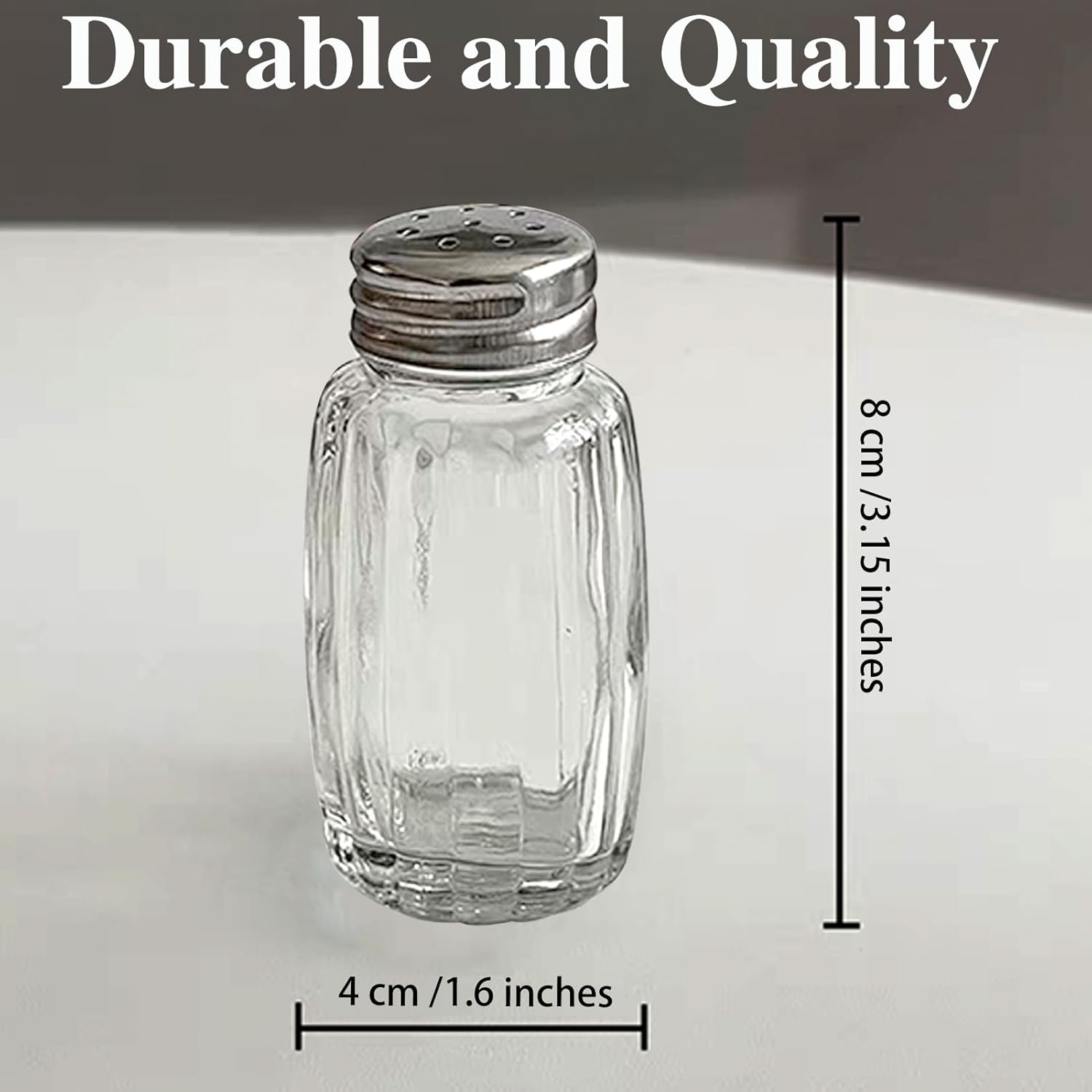 10pcs Small Glass Salt Pepper Shakers Set