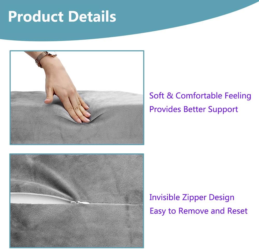 Zelen Leg Elevation Pillow for Sleeping and Recovery
