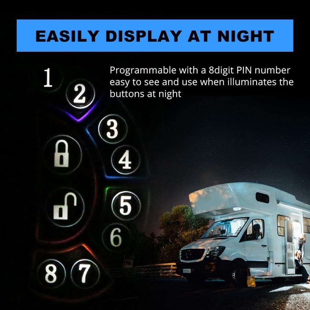 Keyless Entry RV Deadbolt with Wireless Remote Key