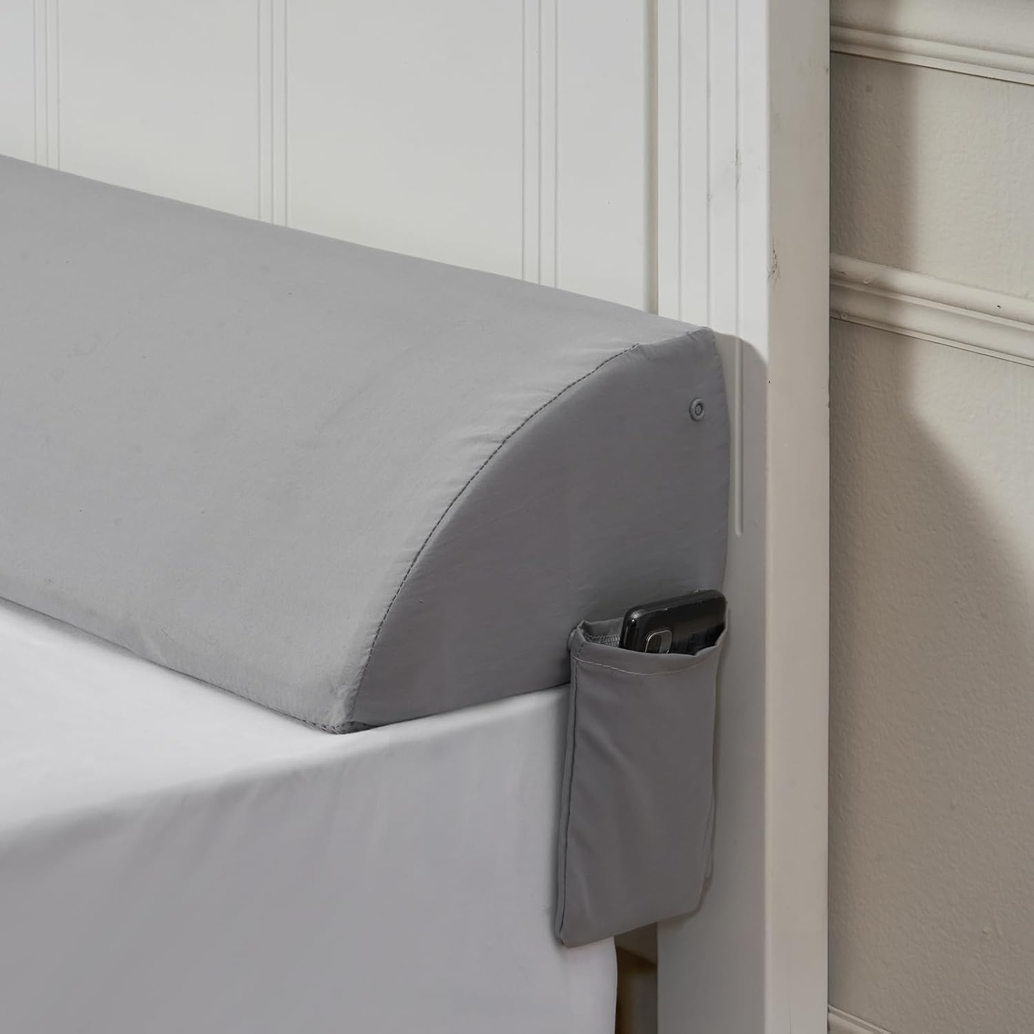 VEVOR Bed Wedge Pillow for Headboard King Size Gray