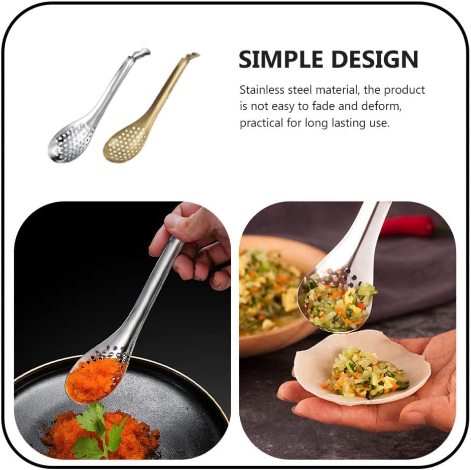 Hemoton 2pcs Food Strainer Colander Spoon