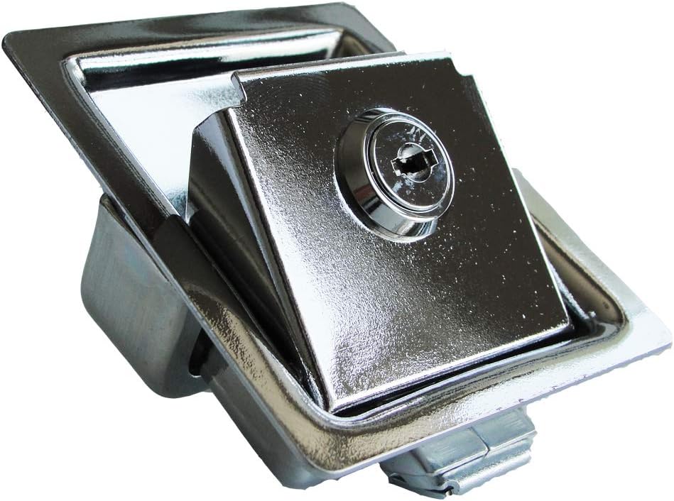 2 PCS Flush Mount Paddle Handle Lock Stainless Steel