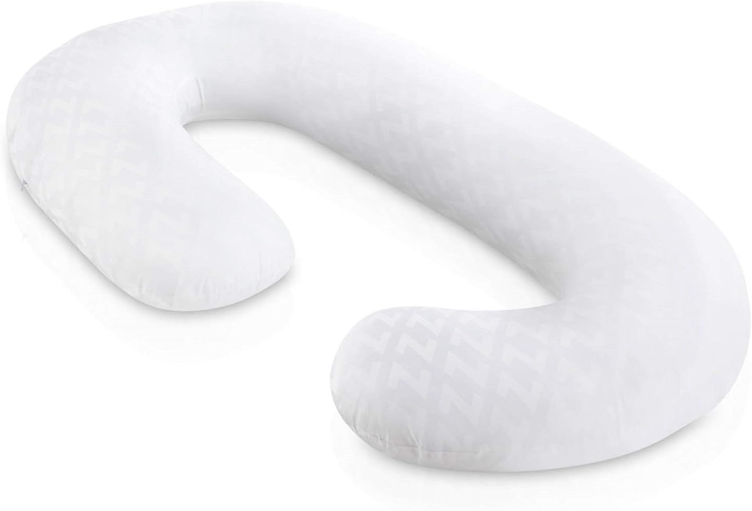MALOUF Z Total Body C-Shape Pregnancy Pillow White