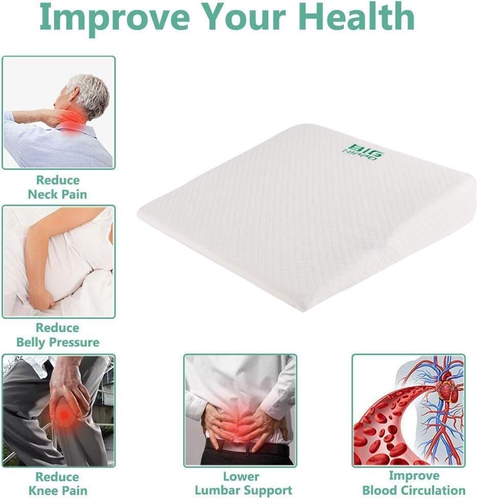 Big Hippo 75 Wedge Pillow for Sleep and Acid Reflux