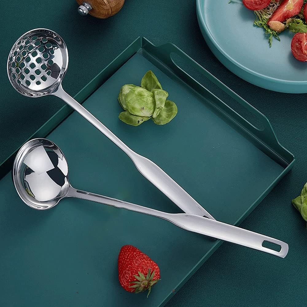 Stainless Steel Colander for Porridge and Hot Pot Use - Silver Medium