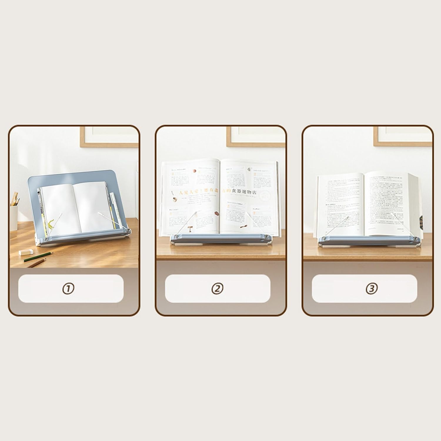 TOPFROP Adjustable Book Stand for Reading and Cooking