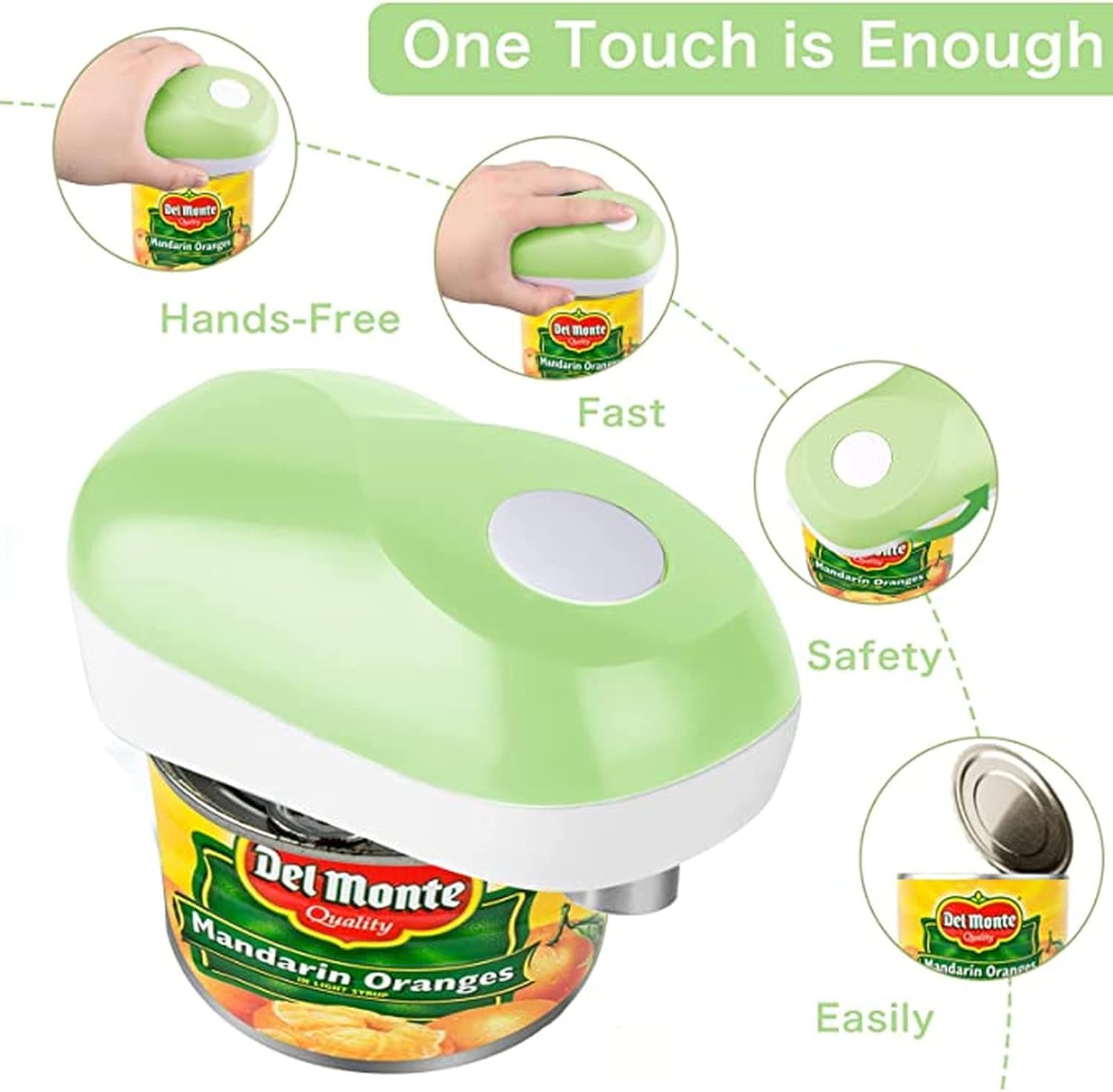 BIOBIE Electric Can Opener with 360 Auto Cut