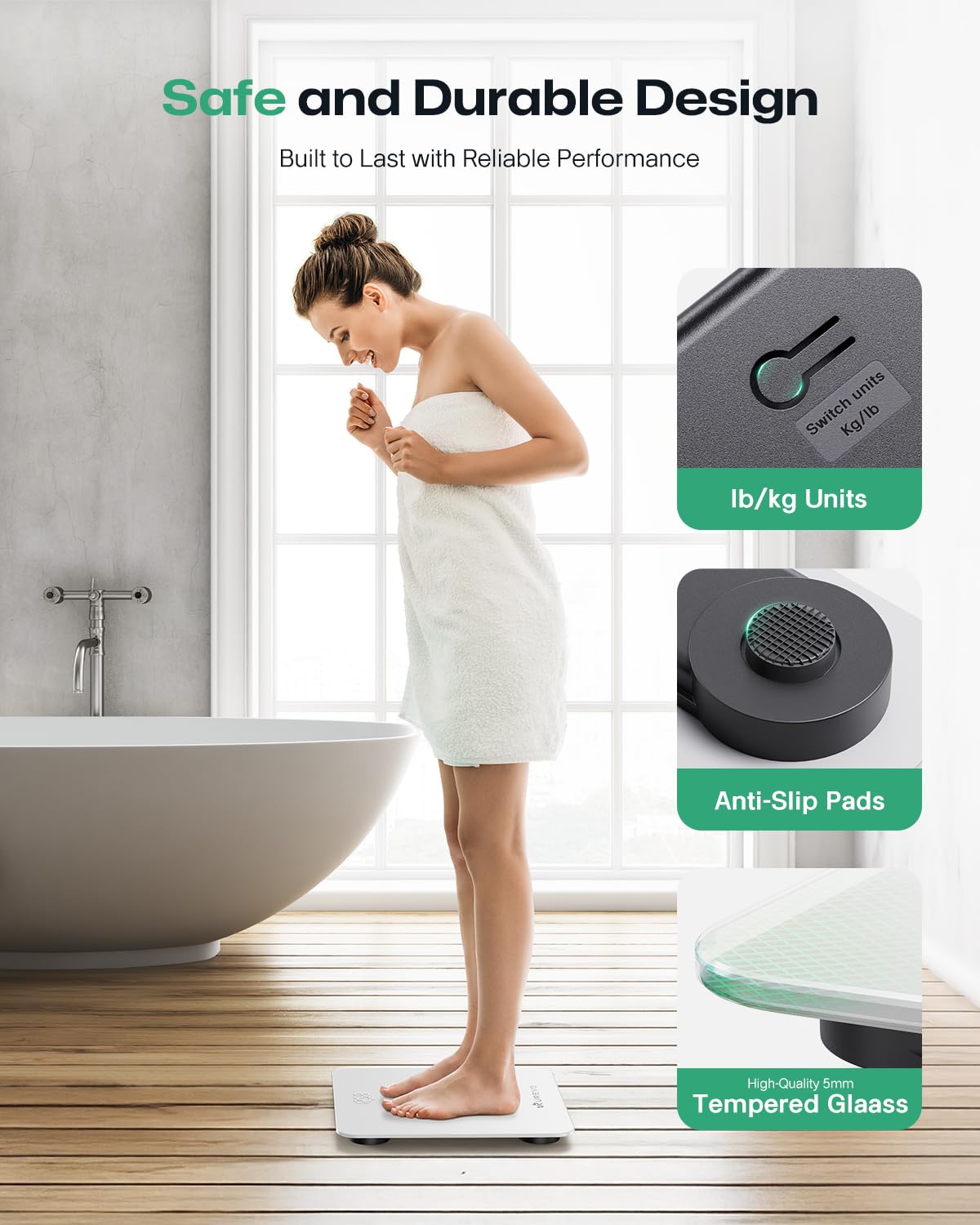 UREVO Smart Scale for Body Weight Tracking