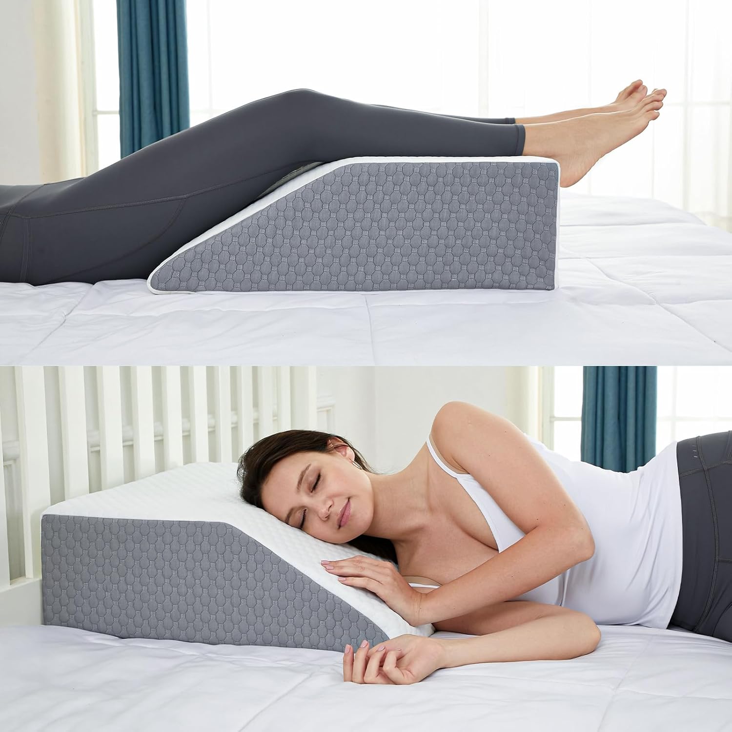 Loeysu Bed Wedge Pillow - Leg Support Pain Relief