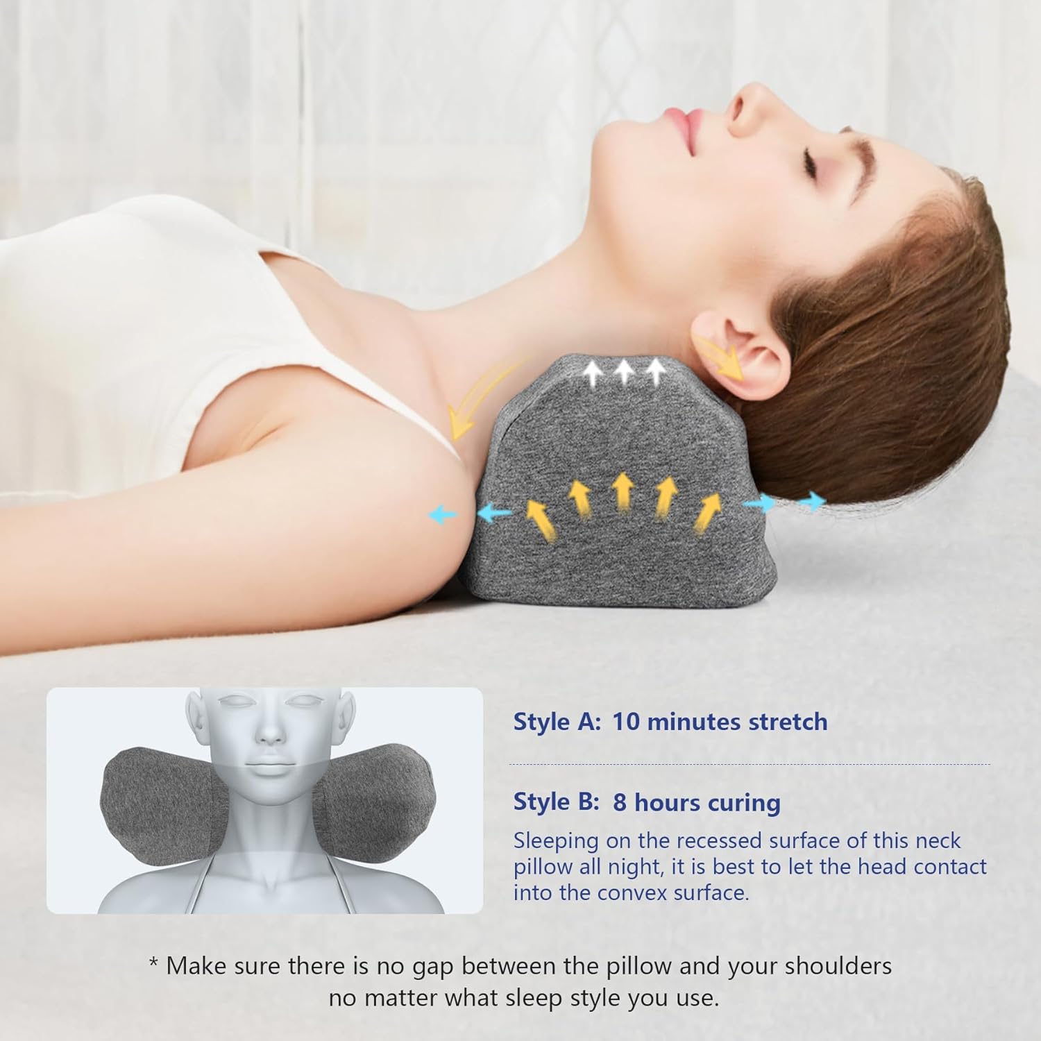 ComfortLife 2 in 1 Neck Stretcher Pillow for Pain Relief
