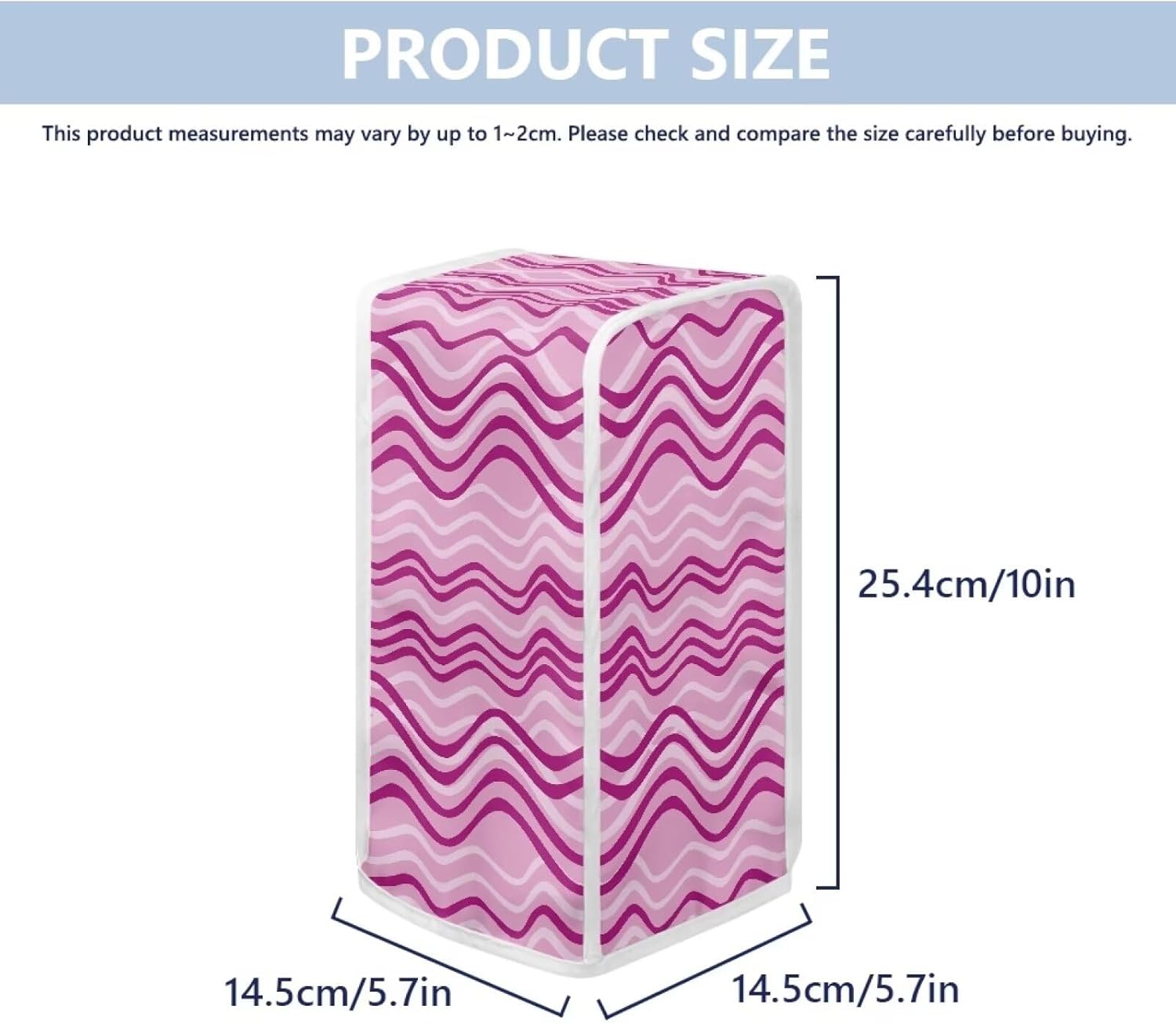 Pink Stripe Electric Can Opener Dust Cover 1