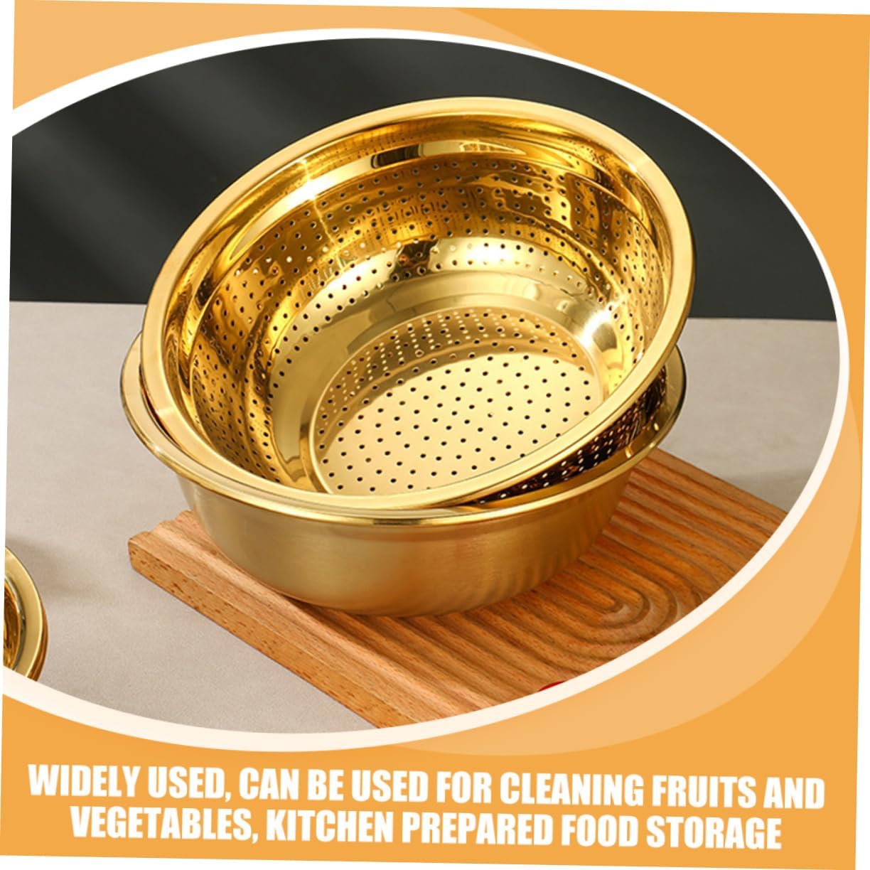 SHOWERORO Fine Mesh Stainless Steel Colander