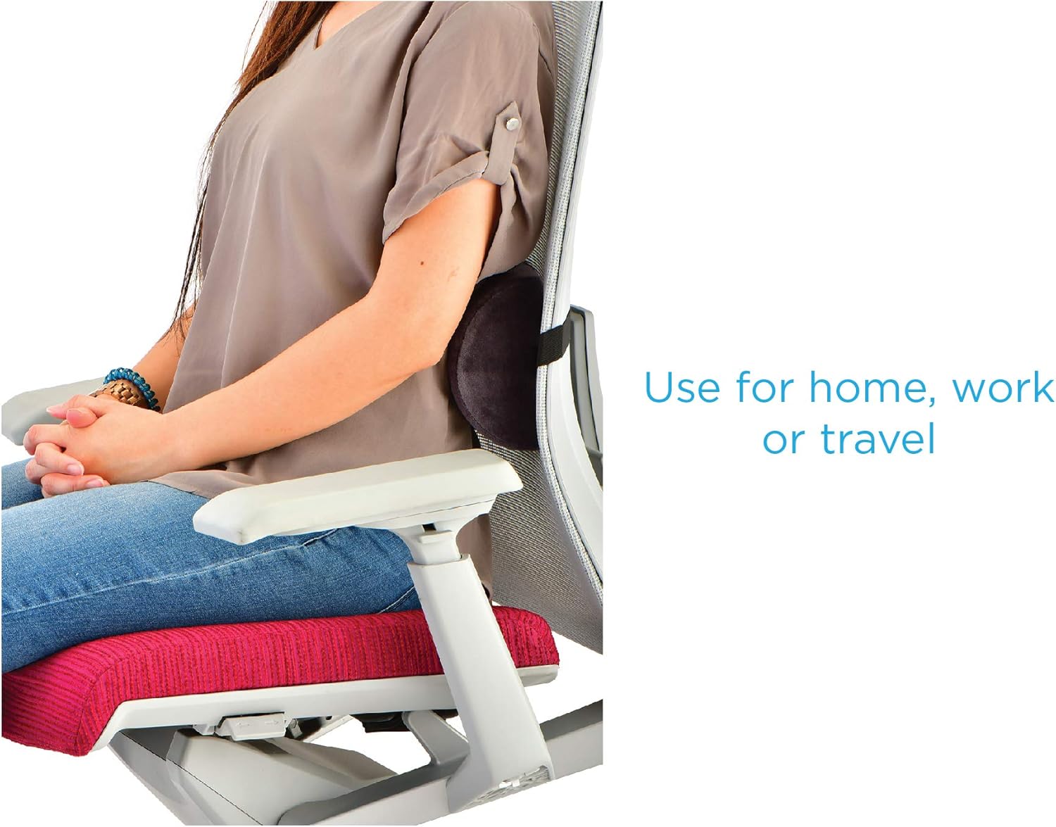 NOVA Multi-Use Half Roll Pillow with Strap