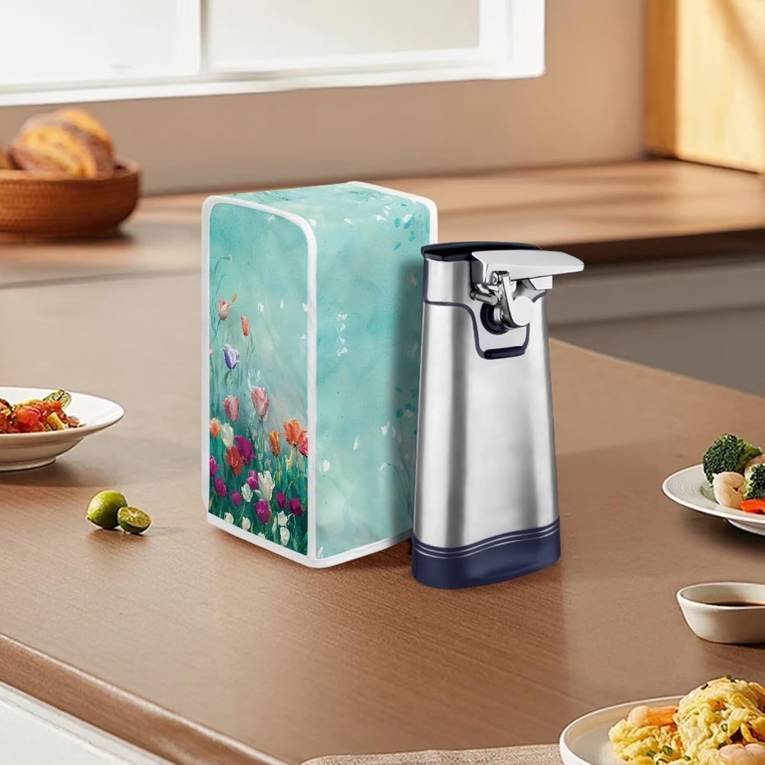 ZOUTAIRONG Colorful Tulip Can Opener Dust Cover