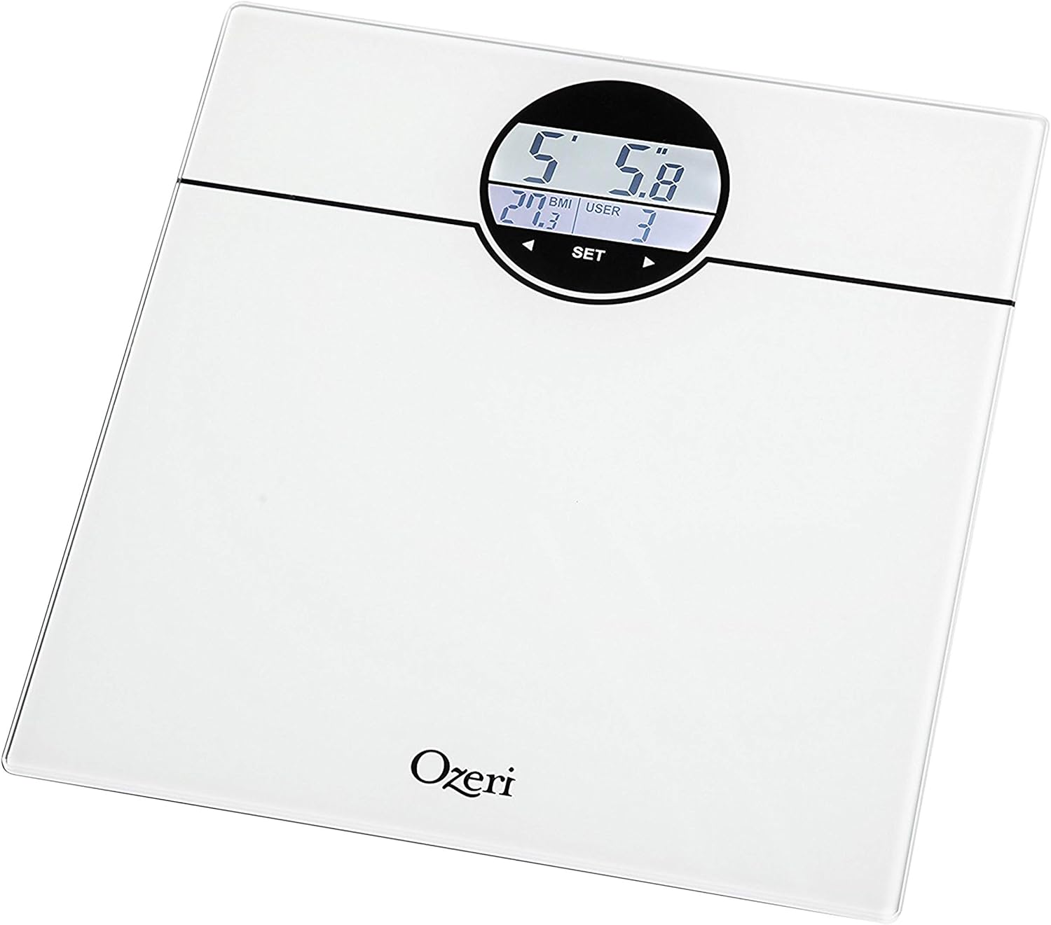 Ozeri WeightMaster 400 lbs Digital Scale with BMI Detection