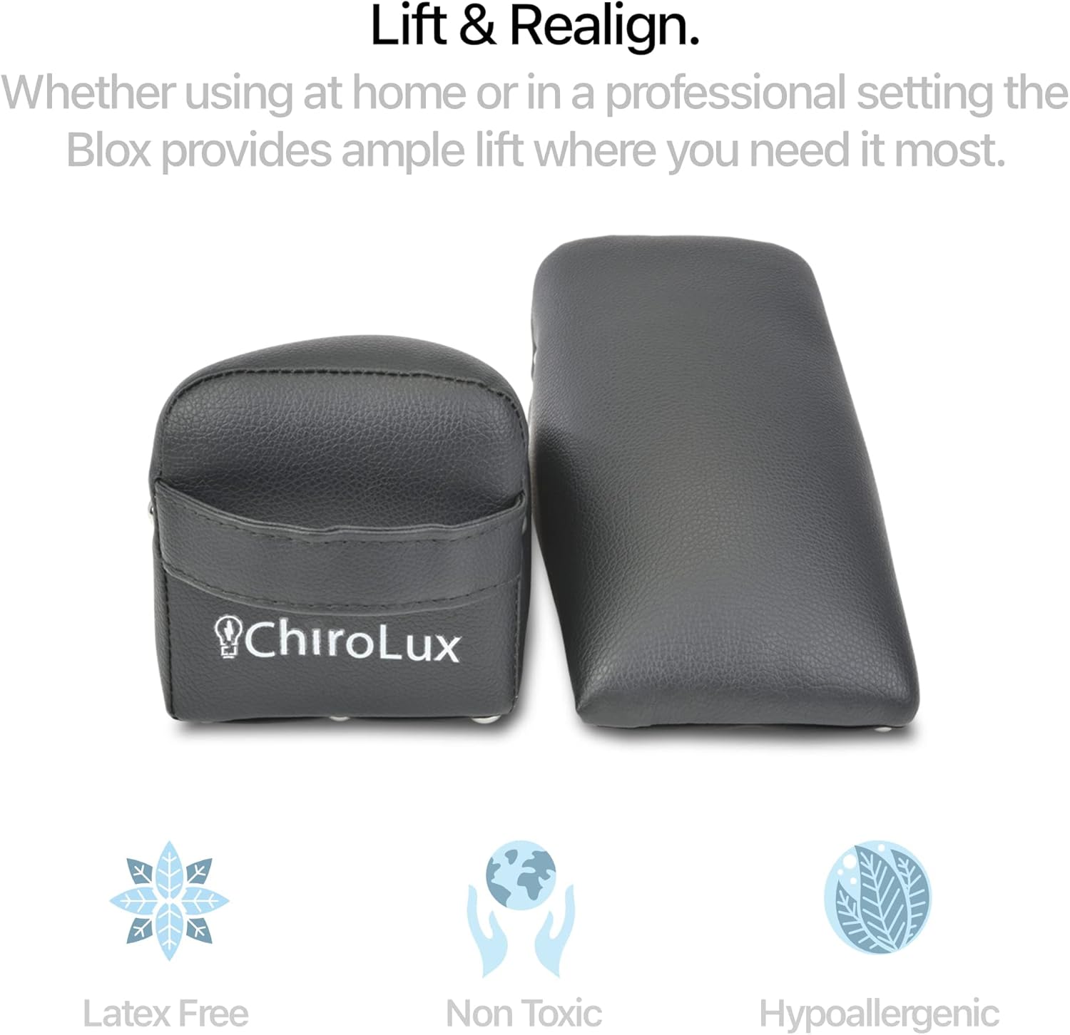ChiroLux Blox - Dejarnette Style Sacral Pelvic Support Blocks
