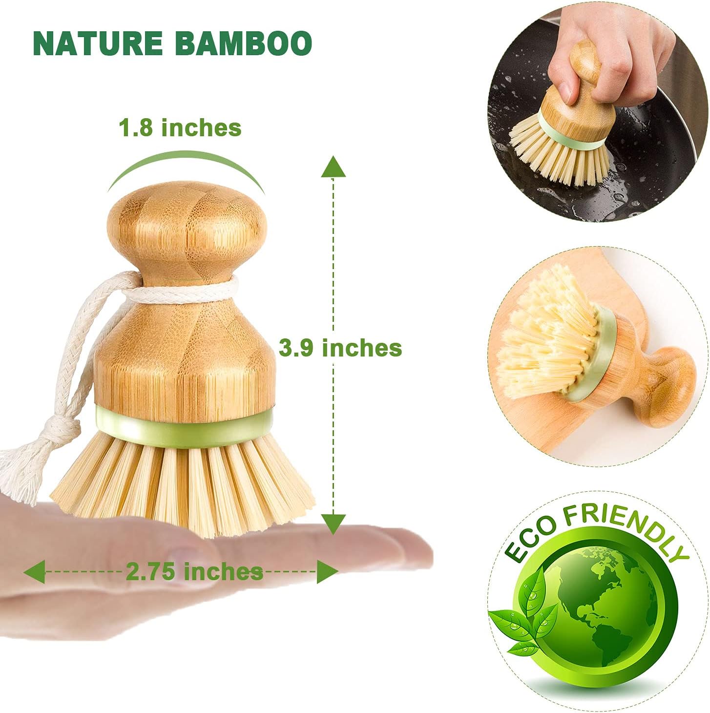 RADESCOO Premium Dish Brush Set Pack of 2