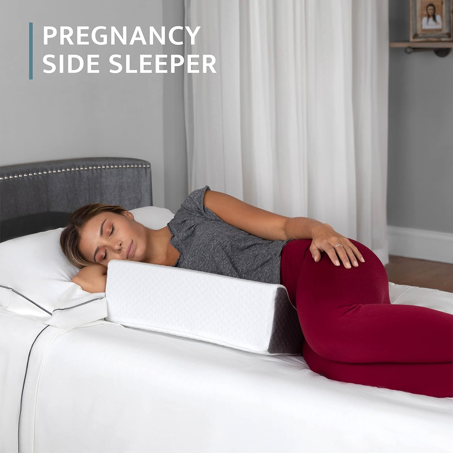 Klbs Side Wedge Pillow for Sleeping and Back Support
