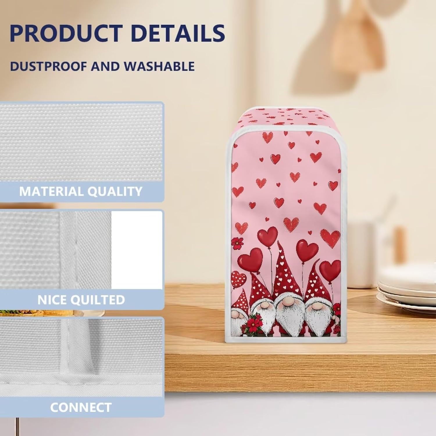 ZUXONGSY Pink Electric Can Opener Cover Dust Cover