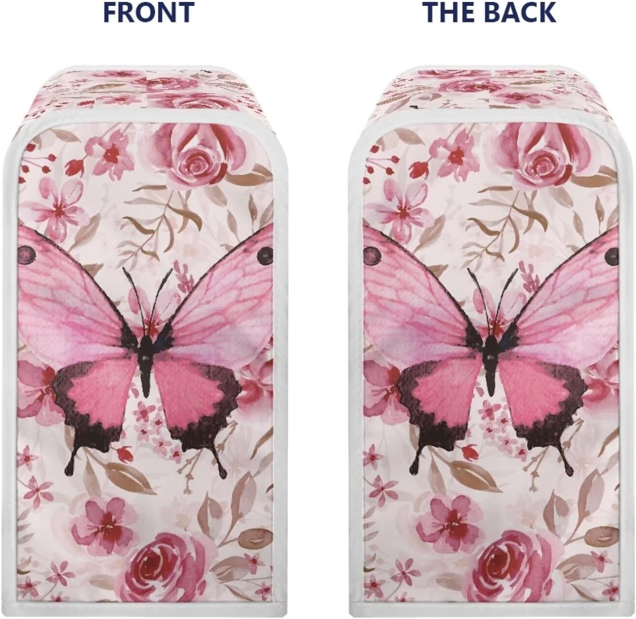 Suhoaziia Electric Can Opener Dust Cover with Pink Butterfly Design