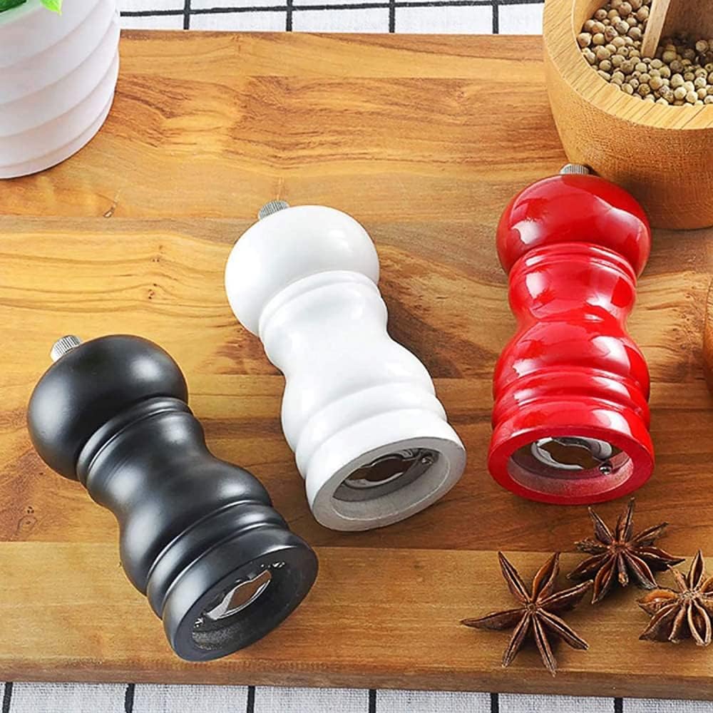 ZXBAODAN Wood Pepper and Salt Mill Set of 2 - Adjustable Coarseness