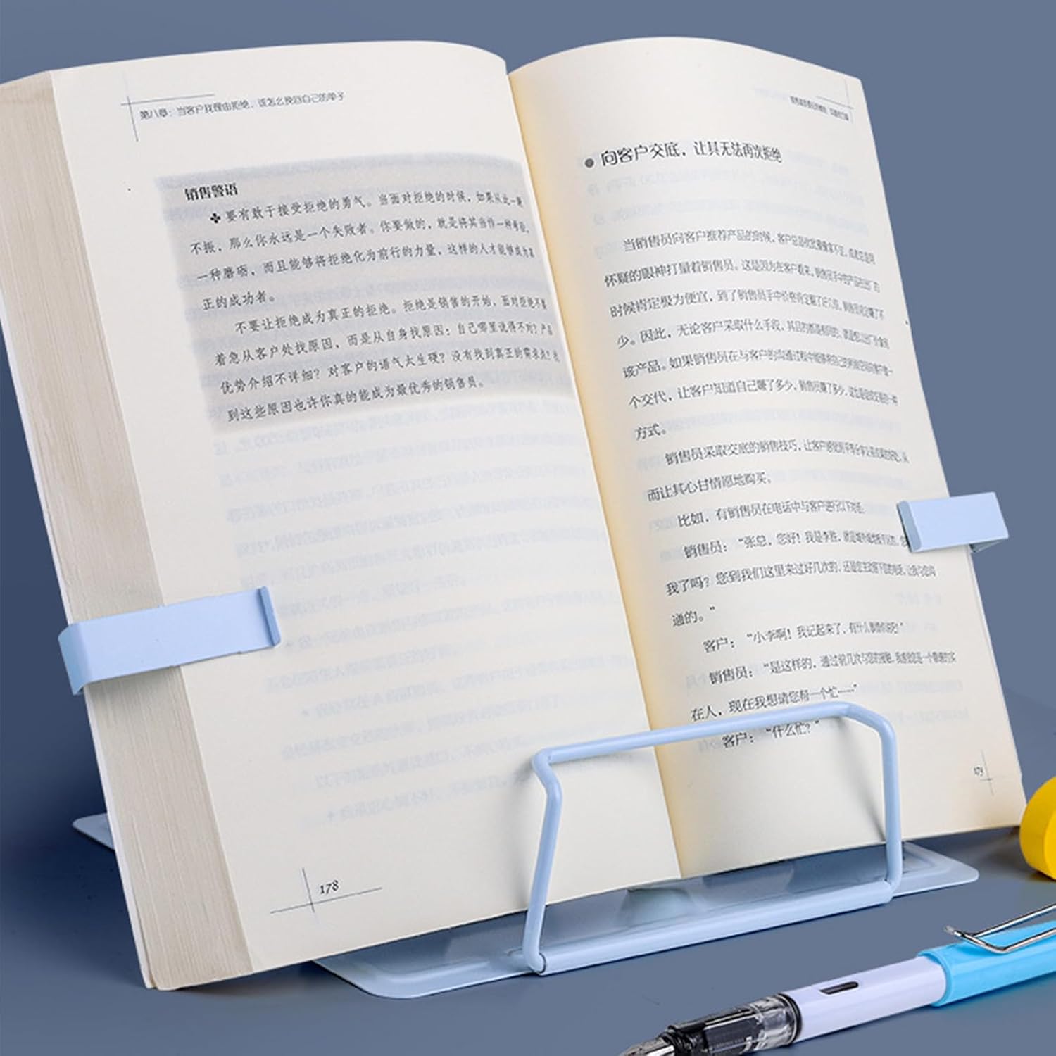 TOPFROP Foldable Metal Book Stand for Reading