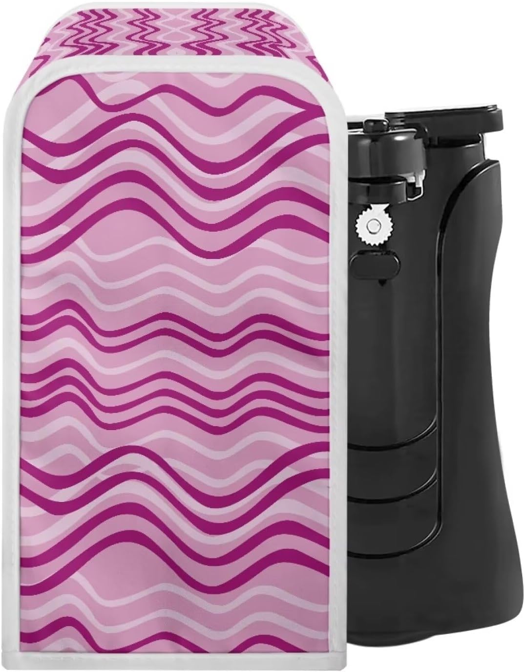 Pink Stripe Electric Can Opener Dust Cover 1