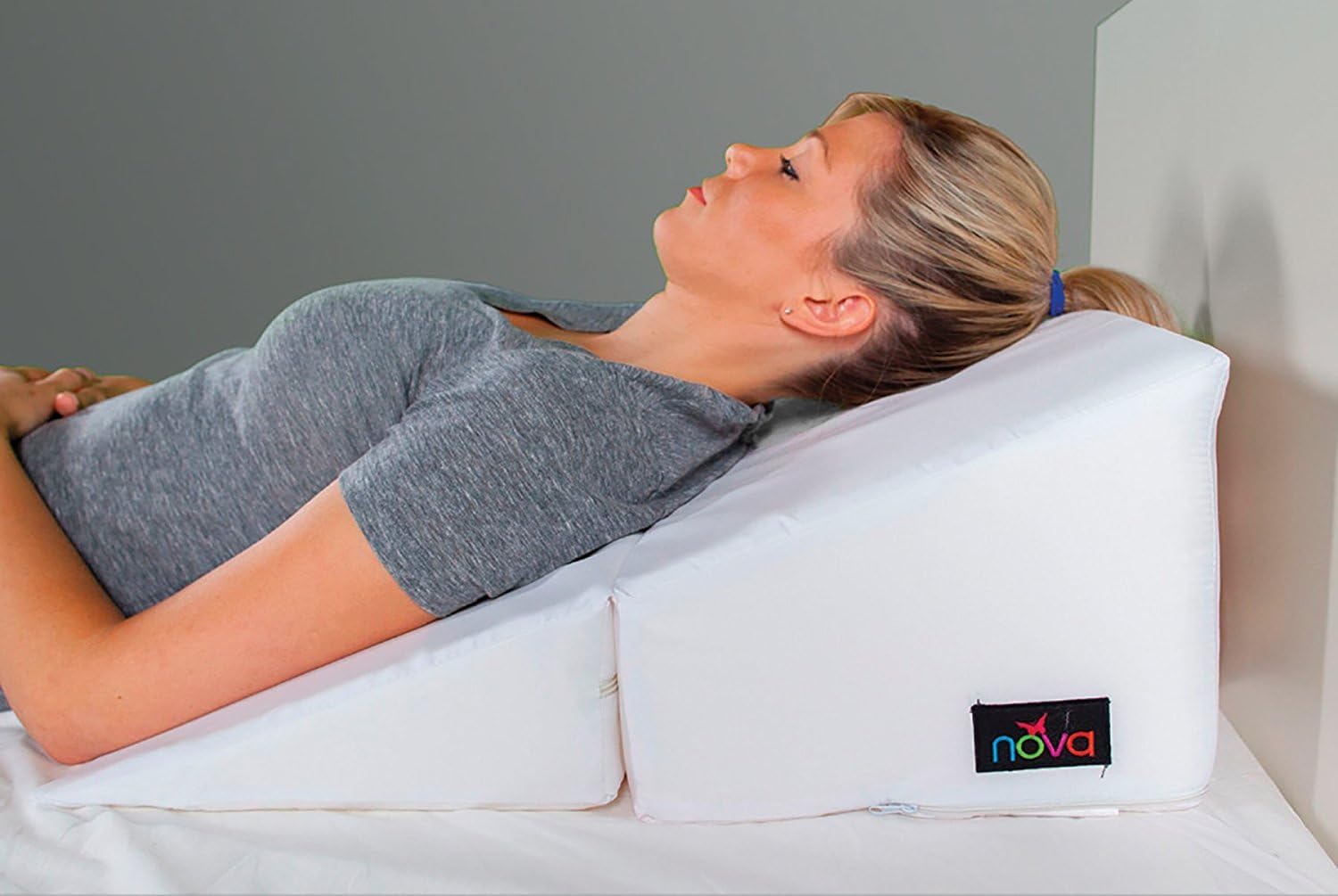 NOVA Medical Bed Wedge - 10 Blue for Comfort and Support