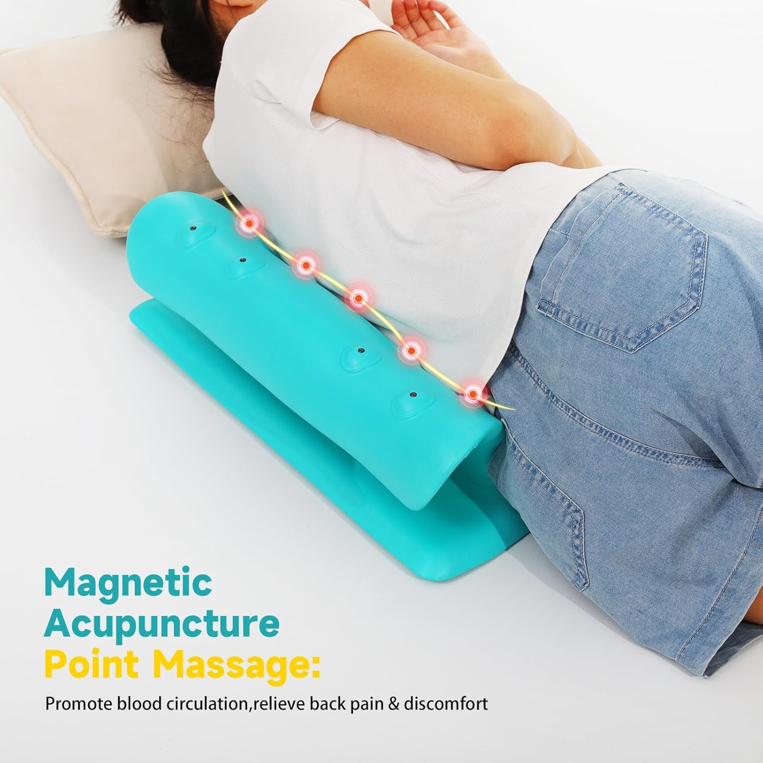 Massage Wedge Pillow for Back Pain Relief and Pressure Relief