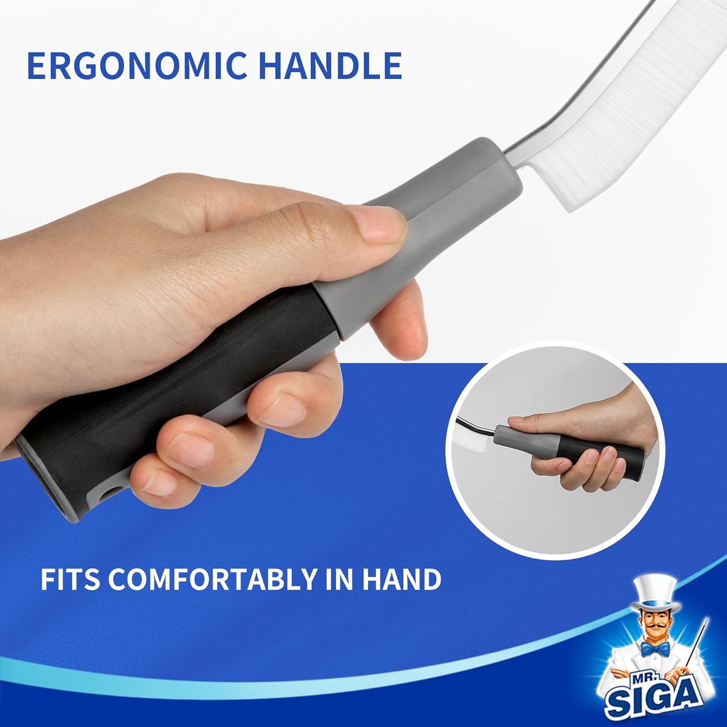 MRSIGA Crevice Cleaning Brush 2 Pack