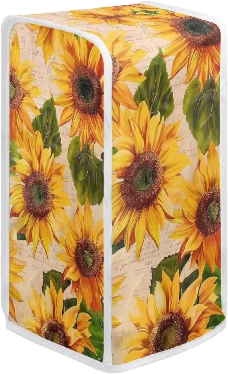 DISNIMO Vintage Sunflower Can Opener Cover