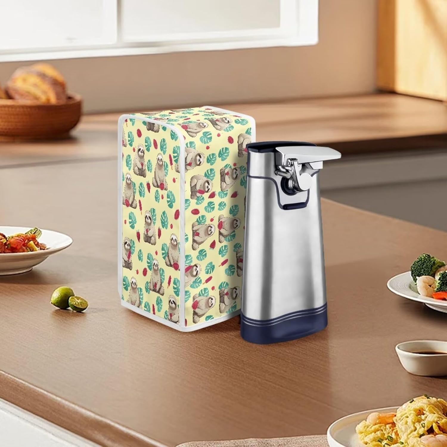 Cute Sloth Electric Can Opener Dust Cover