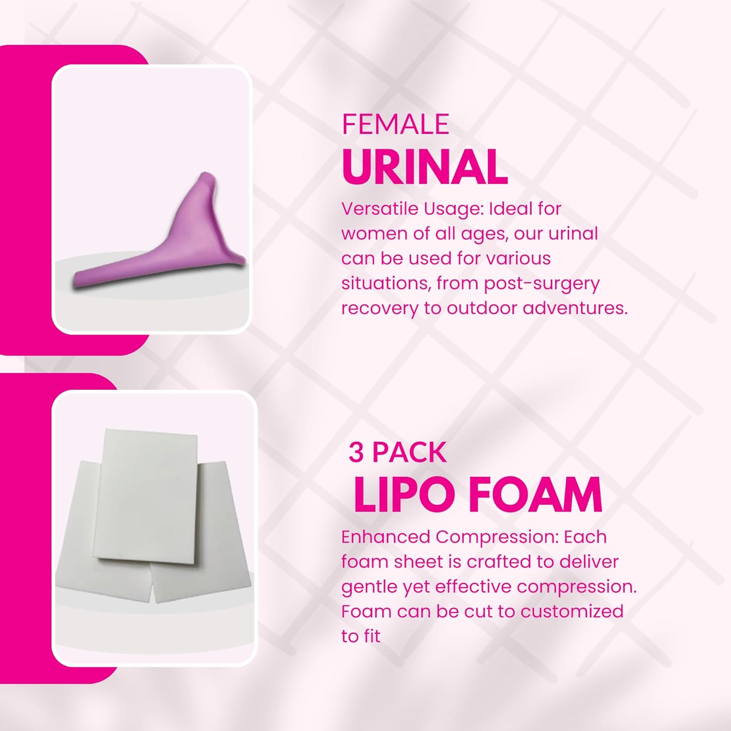 BBL Pillow Post Surgery Pack of 8 with Back Support