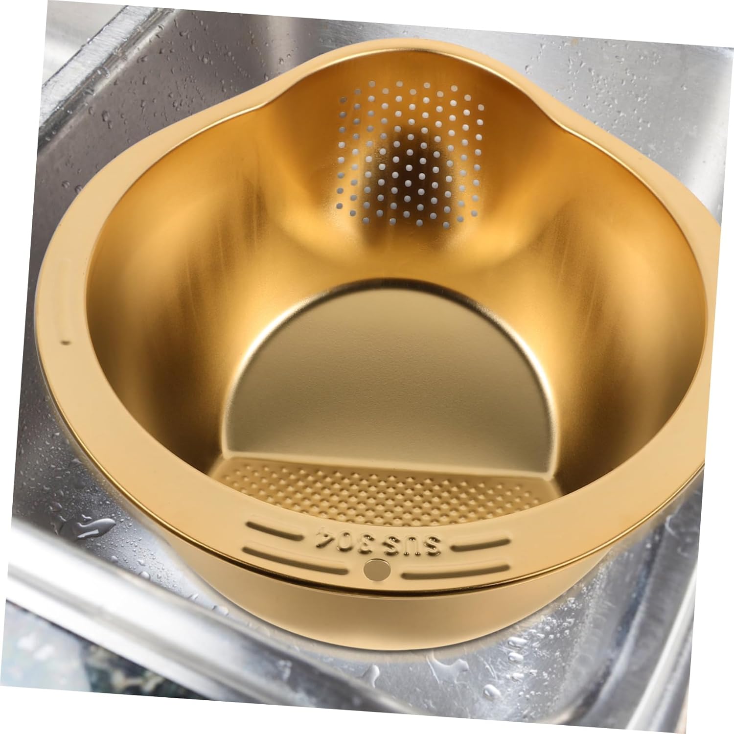 Cabilock Stainless Steel Colander with Drain Board