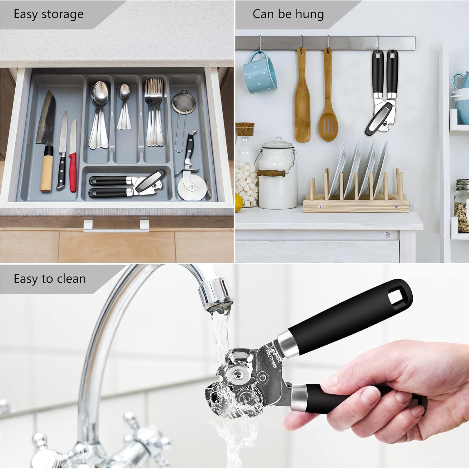 OUTWAY 3-In-1 Can Opener Bottle Opener Stainless Steel
