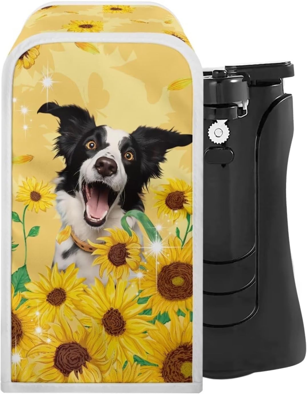 Electric Can Opener Dust Cover with Sunflower Pattern