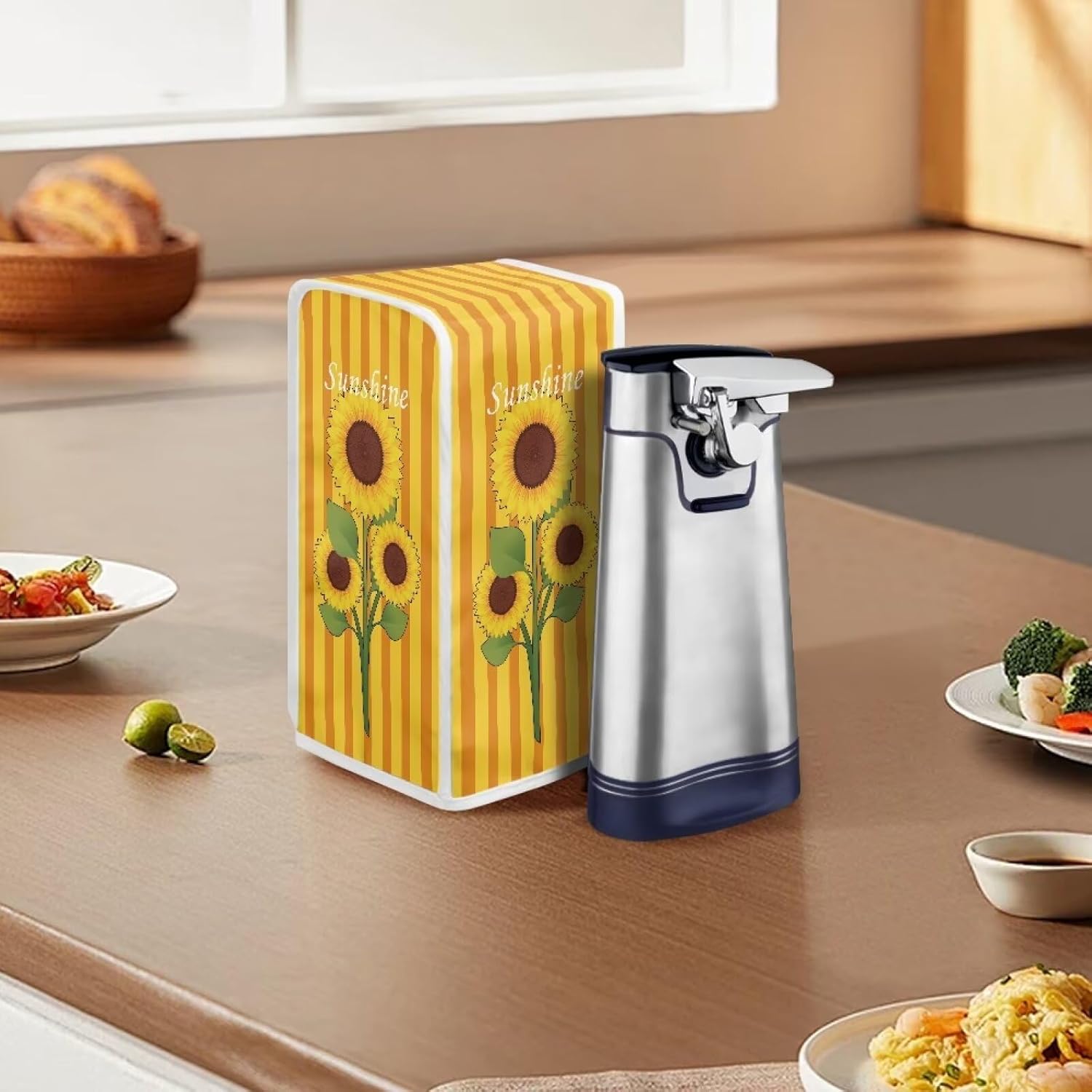 Kathyboom Sunflower Electric Can Opener Dust Cover 1