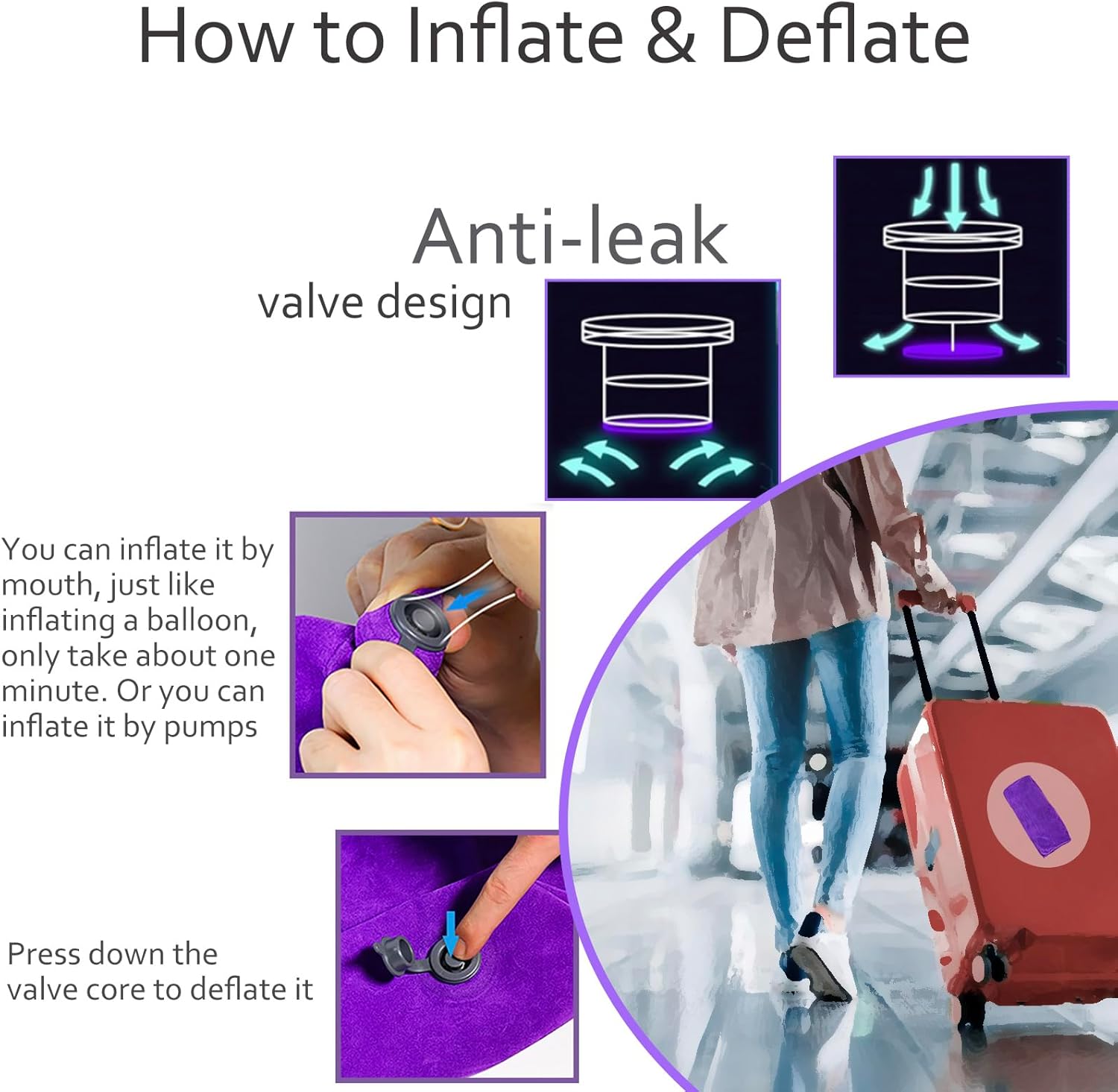 Heart Shape Leg Elevating Pillow for Swelling Relief