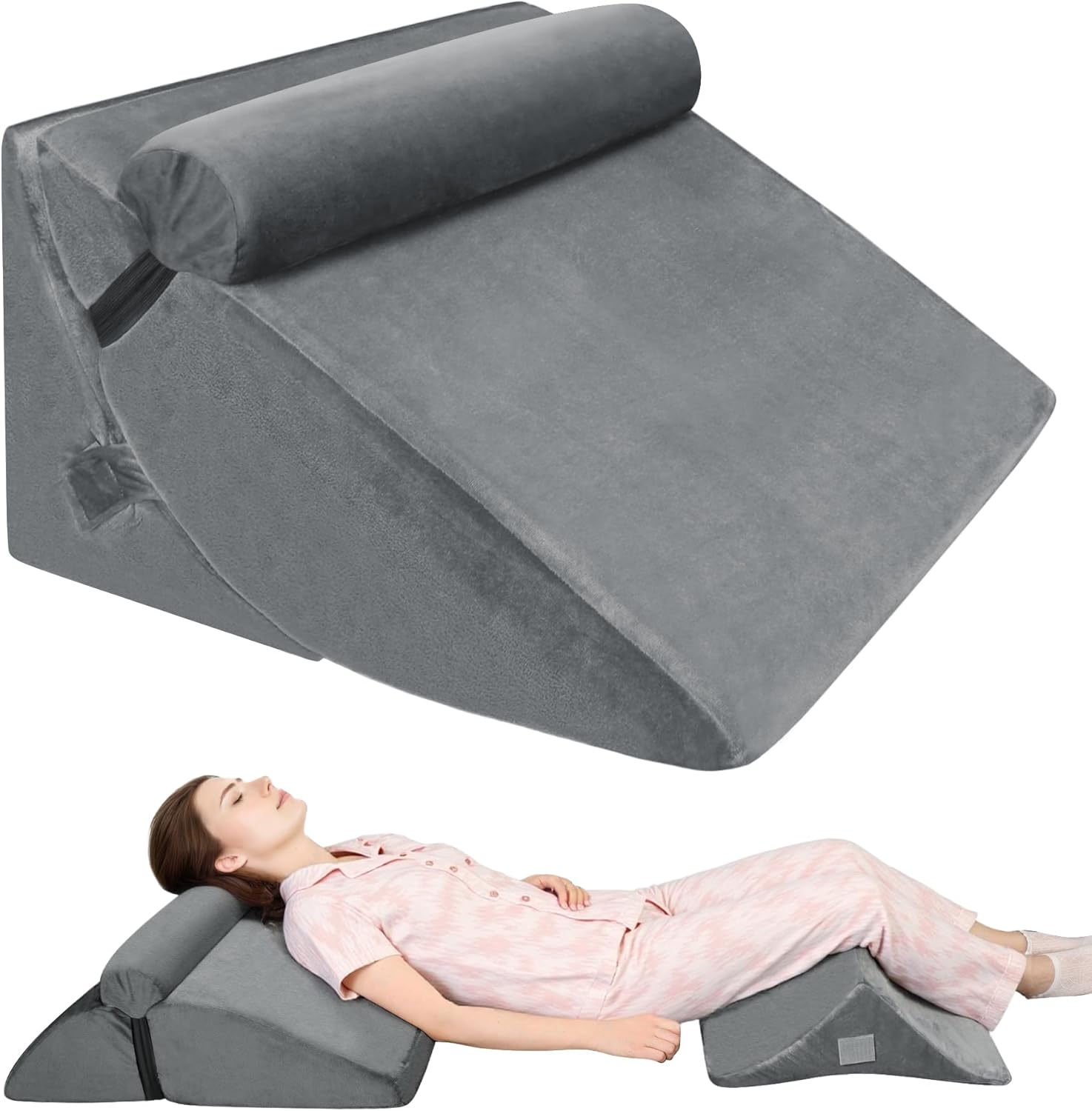 WENRENER 3pcs Adjustable Bed Wedge Pillow Set