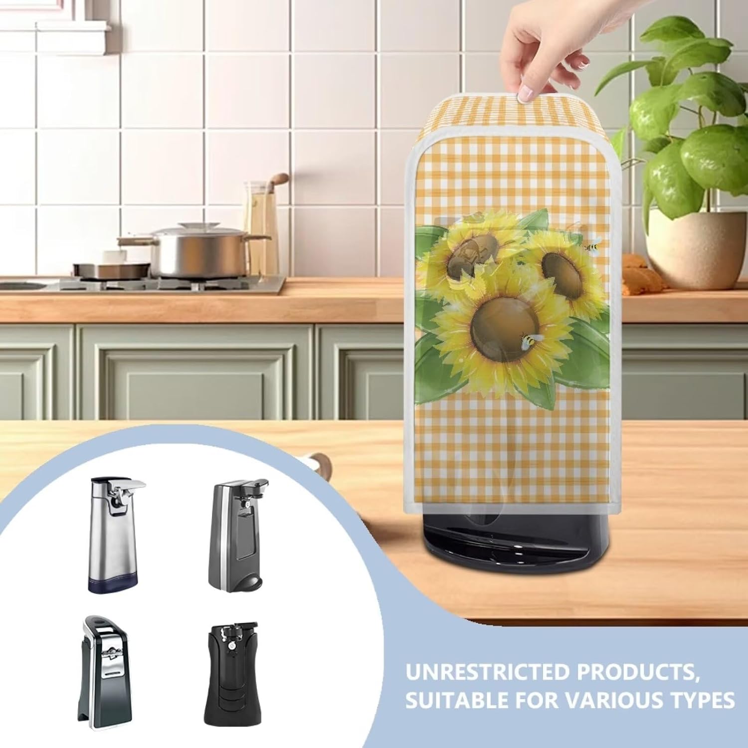 Pzuqiu Electric Can Opener Dust Cover for Kitchen